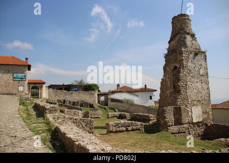 Kruja Schloss in Albanien Stockfoto