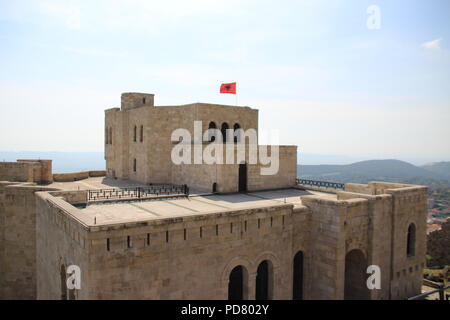 Kruja Schloss in Albanien Stockfoto