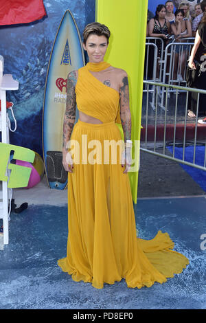 Los Angeles, Kalifornien. 6 Aug, 2018. Ruby Rose Teilnahme an "Meg" Premiere auf der TCL Chinese Theatre am 6. August 2018 in Los Angeles, Kalifornien. | Verwendung weltweit Quelle: dpa/Alamy leben Nachrichten Stockfoto