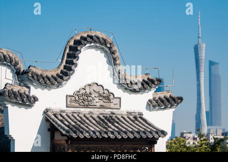 Guangzh, Guangzh, China. 8 Aug, 2018. Guangzhou, China - Landschaft von Haizhu Lake National Wetland Park in Guangzhou, Provinz Guangdong im Süden Chinas. Credit: SIPA Asien/ZUMA Draht/Alamy leben Nachrichten Stockfoto