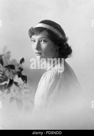 Zar Nikolaus II. von Russland. 1868-1918. Der letzte Kaiser von Russland. Hier sehen Sie seine Tochter Grandduchess Tatiana Nikolajevna Romanov 1897-1918. Stockfoto