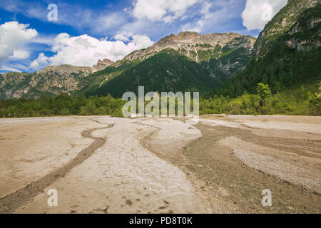 Sommer Blick der Dürrensee in Italien Stockfoto