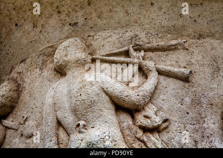 Der griechischen Mythologie, alte Griechische Vase Relief Stockfoto