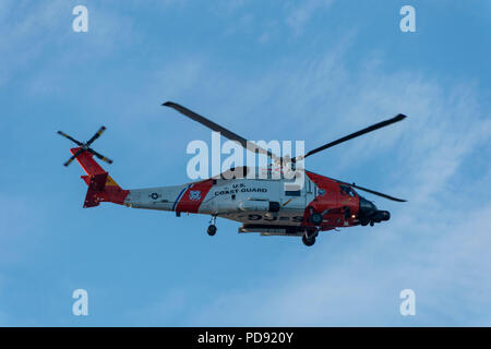 US Küstenwache Hubschrauber Stockfoto