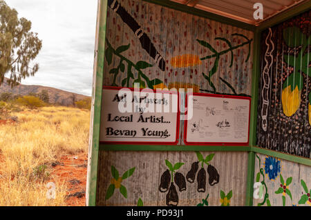 KALTUKATJARA CAMP SITE, Great Central Road, Northern Territories, Australien Stockfoto