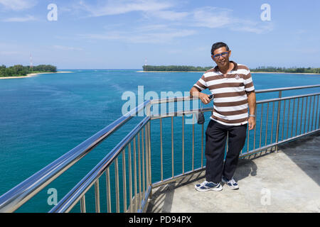 Phuket, Thailand - 27 Okt 2017: Sarasin Brücke Phuket ist die erste Brücke gebaut, die Insel Phuket auf dem Festland der Provinz Phang Nga. Diese Stockfoto