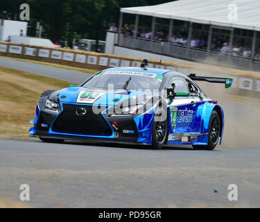 Scott Pruett, Lexus RC-F GT3, GT's, Festival der Geschwindigkeit - das Silberne Jubiläum, Goodwood Festival der Geschwindigkeit, 2018, Motorsport, Automobile, Autos, Stockfoto