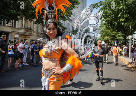 Christopher Street Day CSD-Parade, Berlin, Deutschland Stockfoto