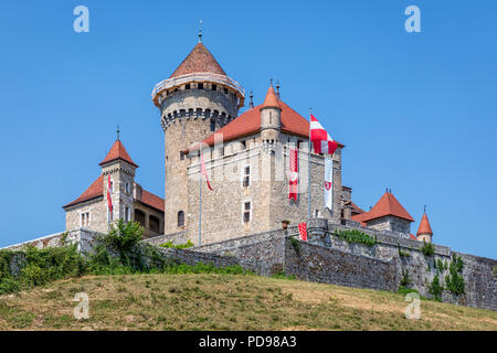 Chateau de Montrottier, Haute Savoie, Frankreich Stockfoto