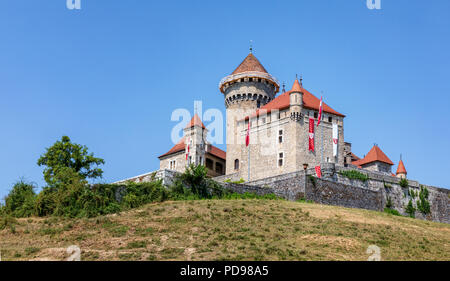 Chateau de Montrottier, Haute Savoie, Frankreich Stockfoto