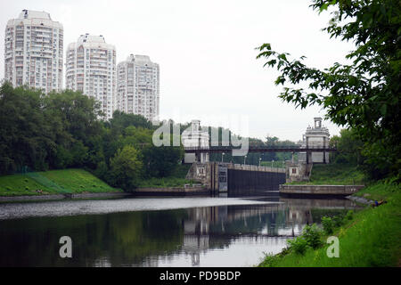 Moskau, Russland - ca. Juli Moskau canal 2018 Stockfoto