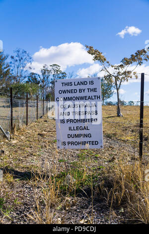 Land an Badgerys Creek Sydney, die den Standort der neuen Western Sydney Airport. Stockfoto