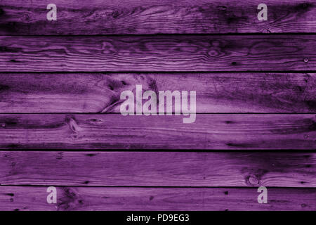 In der Nähe der Fläche (Wand-, Boden- oder Overhead) von Holzbrett, Panel oder Board in der Lila, Ultra Violet Schatten gemacht Stockfoto