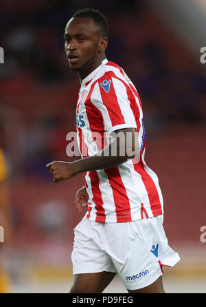 Stoke City Saido Berahino während einer Saison Testspiel in der Bet365-Stadion, schüren. Stockfoto