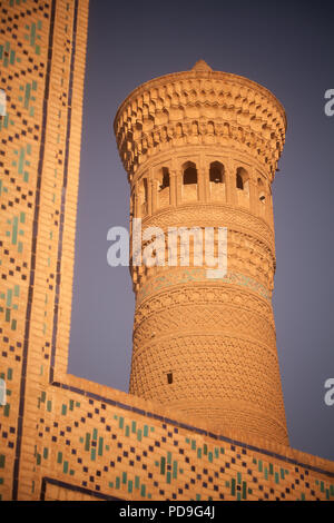 Bild von Mir-i-Arab Weg in Buchara, Usbekistan. Stockfoto