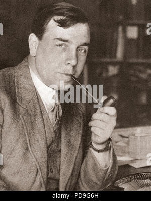 John Boynton Priestley, 1894 - 1984, bekannt durch seine Pen Name J.B. Priestley. Englische Schriftsteller, Dramatiker, Drehbuchautor, soziale Kommentator und Sender. Von diesen enormen Jahre, veröffentlicht 1938. Stockfoto