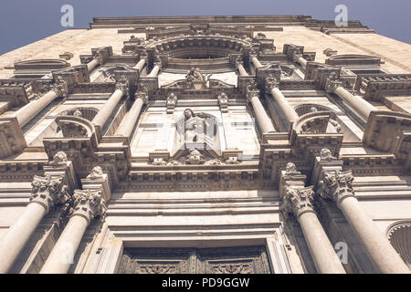 Kathedrale der Heiligen Maria von Girona Fassade Stockfoto