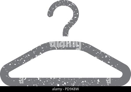 Grunge icon-Kleiderbügel Stock Vektor