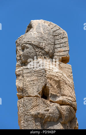 Statue in Arsameia antike Stadt Adiyaman. Stockfoto