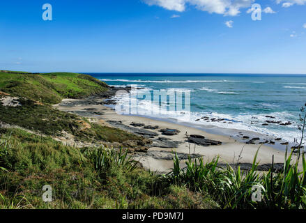 Küste in der Arai-Te-Uru Erholung finden, Hokianga Harbour, Northland Westküste, North Island, Neuseeland Stockfoto