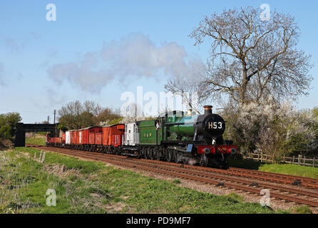 6960 Raveningham Halle übergibt Woodthorpe auf der GCR 18.4.15 Stockfoto