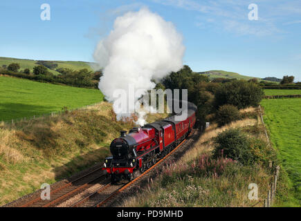 45699 Köpfe uo Lindal Bank in der Nähe von Pennington an der Küste von Cumbria. Stockfoto