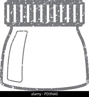 Grunge Symbol - Drucken Lupe Stock Vektor