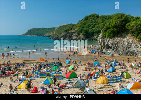 Caswell Bay, Gower, Wales, Großbritannien Stockfoto