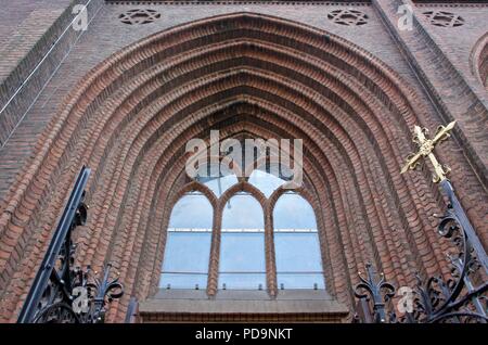 Die Kirche von außen De Krijtberg Kerk, die eine Römisch-katholische Kirche in Amsterdam. Stockfoto