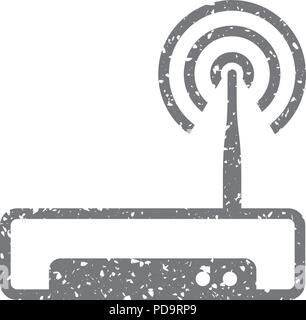 Grunge icon-Router Stock Vektor