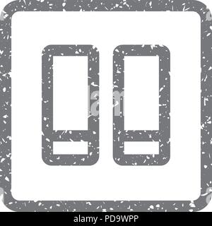 Grunge icon-elektrischen Schalter Stock Vektor