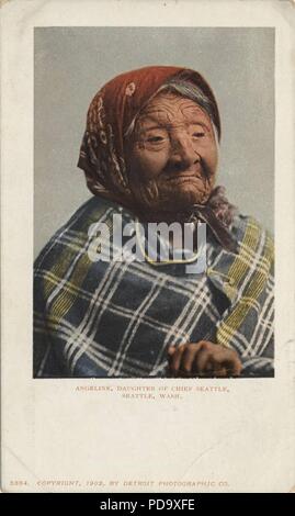 Angeline, Tochter von Chief Seattle, Seattle, Washington. Stockfoto