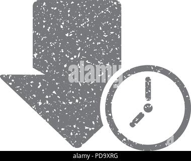 Grunge icon-Download Pfeil Stock Vektor