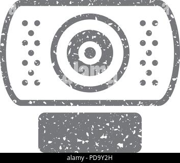 Grunge icon-Webcam Stock Vektor
