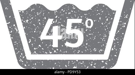 Grunge icon-Waschtemperatur Stock Vektor