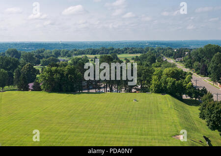Luftaufnahme von Highland Park entlang snelling Avenue und Saint Paul Ramsey County in Minnesota Stockfoto