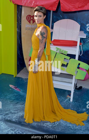 Ruby Rose Teilnahme an "Meg" Premiere auf der TCL Chinese Theatre am 6. August 2018 in Los Angeles, Kalifornien. Stockfoto