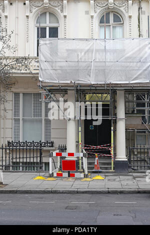 Alten viktorianischen Haus Verbesserung Renovierung in London Stockfoto