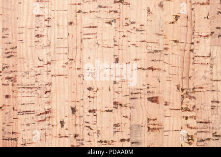 Flache cork Plank, Hintergrund Foto Textur Stockfoto