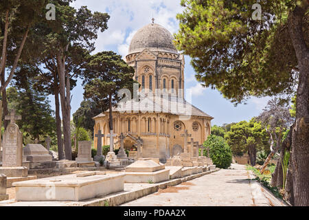 FLORIANA, Msida, MALTA - August 5, 2018: Blick auf die Kapelle zu Lady Rachel Hamilton in Ta Braxia Friedhof eingeweiht Stockfoto
