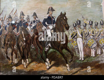 NOVEMBER AUFSTAND (1830-1831) aka des polnisch-russischen Krieges oder Cadet Revolution. Der polnische Generalstab und Soldaten Stockfoto