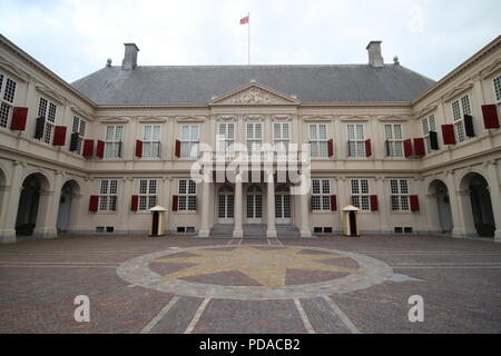 Der Palast von König Willem Alexander und Königin Maxima auf dem noordeinde in Den Haag Niederlande Stockfoto