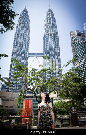 Kuala Lumpur, 27. Feb 2016: Irene portrait Shooting in Malaysia, ist sie ein Thai Girl, Bezaubernd, charmantes und voller Energie. Eine schöne Dame mein zu werden Stockfoto