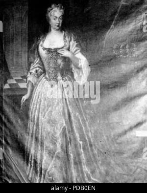 Anna Fredericka Philippine von Schleswig-Holstein-Sonderburg-Beck Herzogin von der Saxe-Zeitz - Pegau-Neustadt. Stockfoto