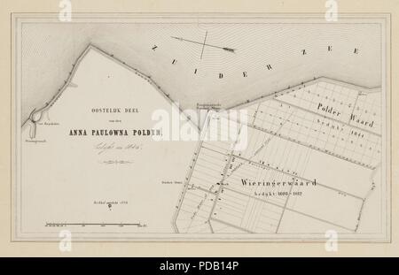 Anna Paulowna Polder en Wieringerwaard 1846 (25932367664). Stockfoto