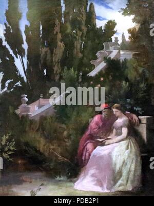 Anselm Feuerbach - Paolo und Francesca - Kunsthalle Mannheim. Stockfoto