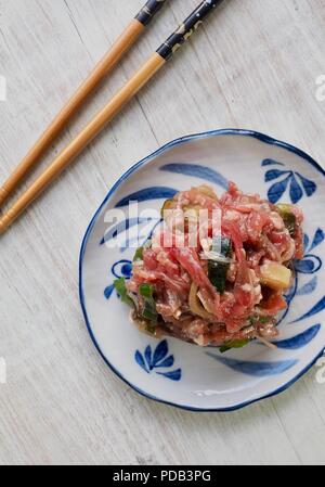 Asiatische Lebensmittel gewürzt Rindfleisch bulgogi Stockfoto