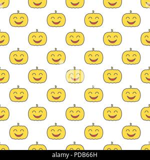 Jack o lantern Elemente nahtlose Hintergrund. Halloween kachelbare Muster Stock Vektor