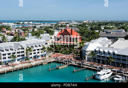 Yachthafen von Key West Florida USA Stockfoto