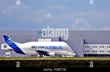 Airbus A300-600ST Beluga. Saint-Nazaire. Pas-de-Calais. Frankreich. Stockfoto